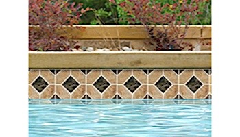 National Pool Tile Aztec Series 6x6 Deco | Barley | AZ3 DECO