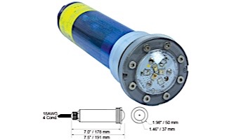 SAVI Note LED Underwater Nicheless Pool Light | 12V 150' Cord | SAVI-NOTE150