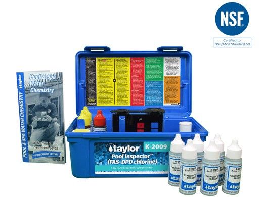 Taylor Pool Inspector Test Kit Chlorine pH CYA | 0.75 Oz. Bottles | K-2009