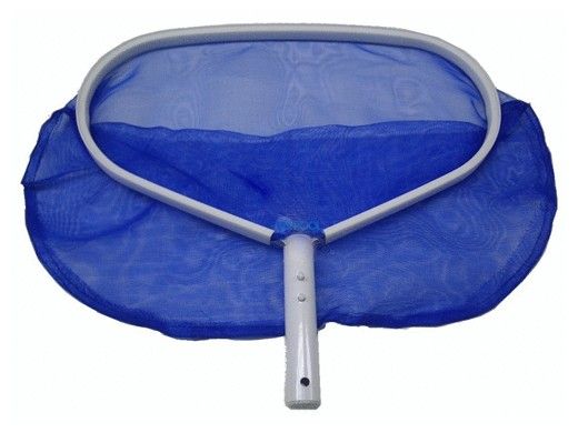 PoolStyle PS160 Classic Series Nylon Leaf Rake | Aluminum Angled Frame | Blue | K160BU/B/SCP