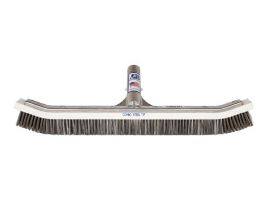 A&B Brush Curved Wall Brush | 24" | Stainless Steel and Synthetic Hybrid Bristles | 3029