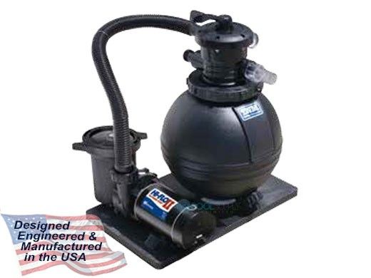 Waterway TWM Above Ground Pool 16" Sand Filter System | 1HP Pump 1.4 Sq. Ft. Filter | 3' NEMA Cord | 520-1610