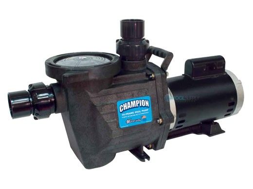 Waterway Champion 56-Frame 1HP Energy Efficient Full Rated Pool Pump | 115/230V | CHAMPE-110