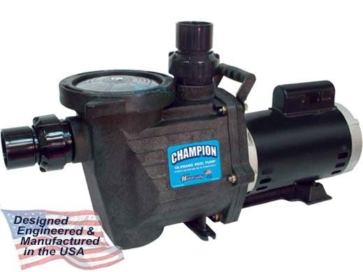 Waterway Champion 56-Frame 1HP Standard Efficiency Maximum Rated Pool Pump 115/230V | CHAMPS-110