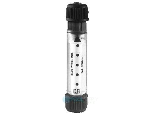 Blue White Flow Indicator Vit Glass | .37T | FI-100-6V