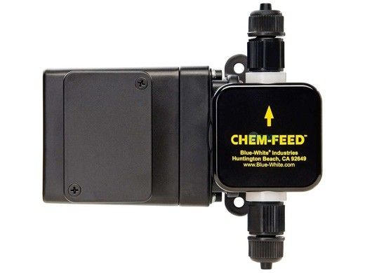 Blue-White Diaphragm Metering Pump for Chemical Feeders | 24 GPD 115V 60Hz | C-614P-115VAC