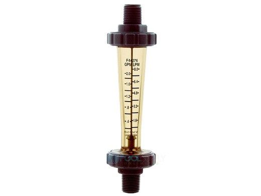 Blue White Polysulfone Flow Meter |.375" 0.5 - 5.0GPM | F-44500L-8
