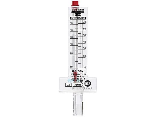 Blue White F-300 Series 3" PVC Flow Meter | 45-240 GPM | F-30300P