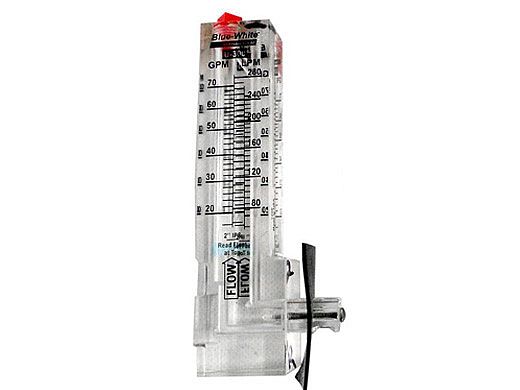 Blue White Flowmeter 2" Up Flow LowFlow | U-30200PR