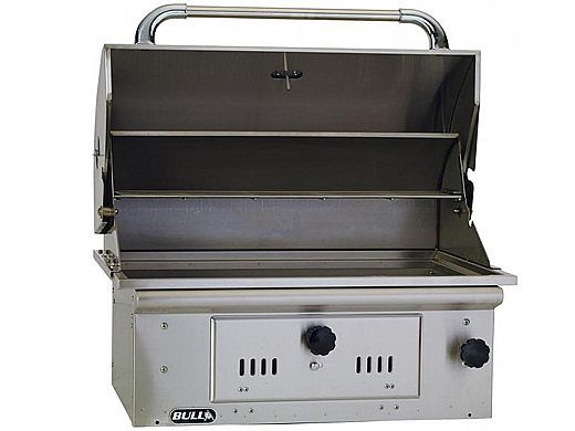 Bull Barbecue Bison 30" Charcoal Stainless Steel Built-In Barbeque Grill Head | 67529