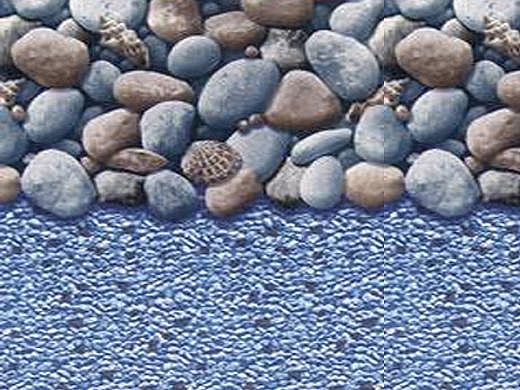 Swimline 2500 Series Heavy Gauge 8' Round Ocean Rock Overlap Liner | LI848RIO25