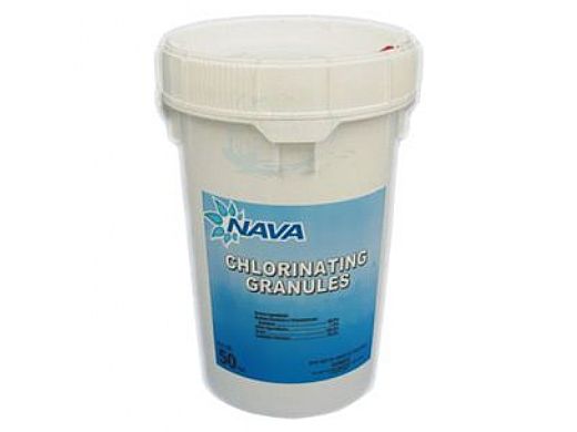 Nava Label Multi-Functional Chlorinating Granules 50lb Plastic Pail | 652005404