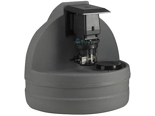 Stenner Pumps Tank System | Single Head Fixed Output Peristaltic Pump | 7.5 Gallon Gray Tank | 220V | S7G45MFL1B2S