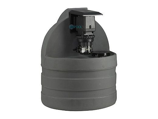 Stenner Pumps Tank System | Single Head Adjustable Output Peristaltic Pump | 15 Gallon Gray Tank | 220V | S1G45MJL1B2STAA