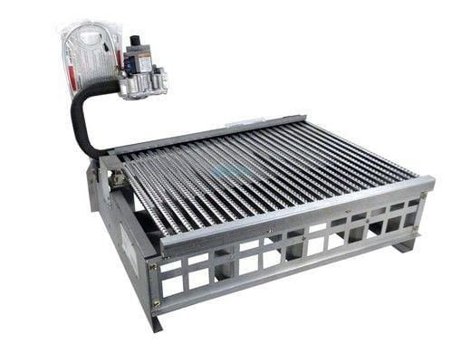 Raypak Burner Tray with Gas Valve | Propane Gas - IID Units | 010411F