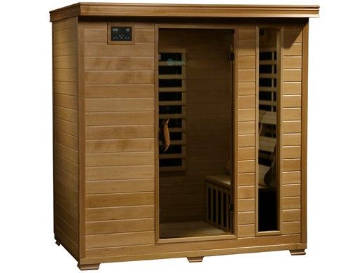 HeatWave Monticello 4-Person Hemlock Infrared Sauna with 9 Carbon Heaters | SA2418
