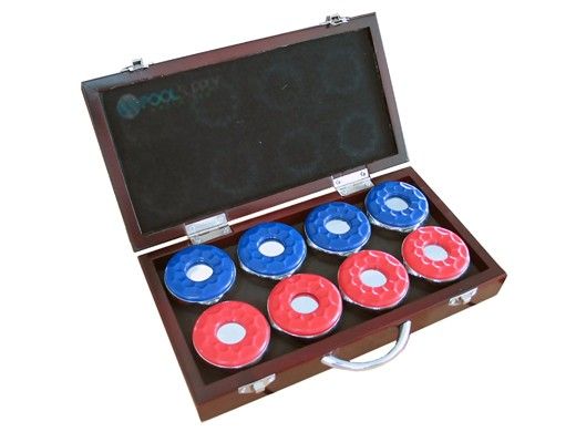 Hathaway Shuffleboard Pucks with Case | Set of 8 | NG1223 BG1223