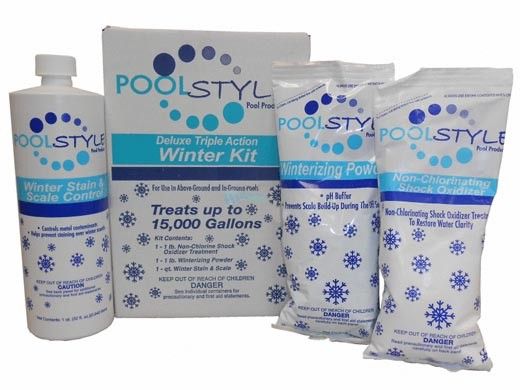 PoolStyle Deluxe Triple Action Winterizing  Kit | 15,000 Gallons | 33845P