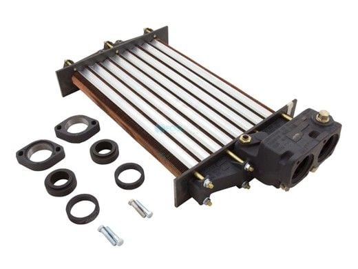 Raypak Heat Exchanger Assembly | Tube Bundle with Cast Iron Headers | 336 & 337 ASME Copper | 010053F