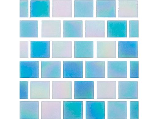 National Pool Tile Reflections 1x1 Series Glass Tile | Surf | 201-029