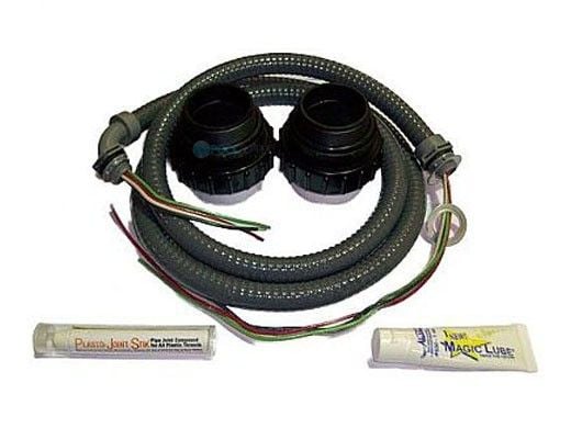 Pump Installation Kit 2" with Two Universal Pump Unions, Conduit & Wire, Magic Lube, & Thread Sealant