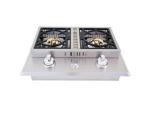 Lion Premium Grills Stainless Steel Double Side Burner Natural Gas | L1634