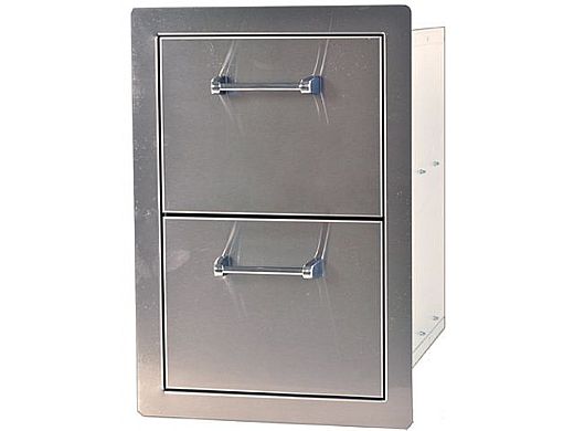 Lion Premium Grills Stainless Steel Double Drawer | L2374