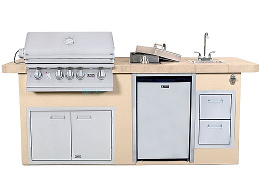 Lion Premium Grill Islands Resort Q with Rock or Brick Natural Gas | 90110NG
