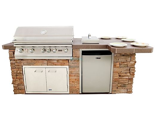 Lion Premium Grill Islands Quality Q with Stucco Propane | 90113LP