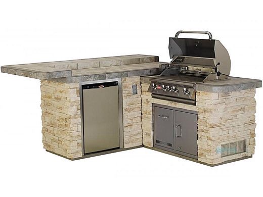 Bull Outdoor Products Jr. Gourmet Q Island in Rock or Brick | 31023