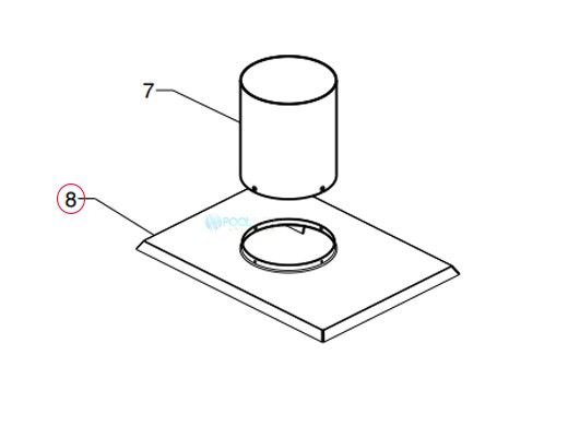 Raypak Flue Adapter | 010823F