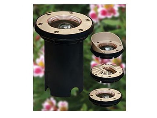 FX Luminaire | ResistentePilotare&trade; | Brass Finish Ringed Well Light | RP-20-RG-BS
