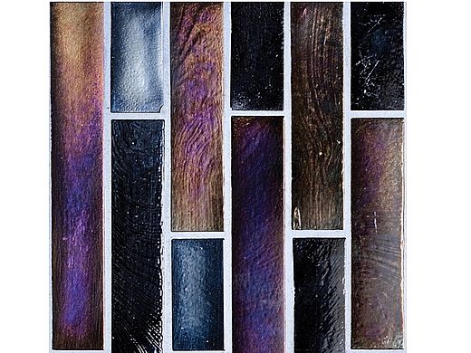 National Pool Tile Oceanscapes 6x12 Vertical Stick Glass | Blackies | OCN-BLACKIES VS6