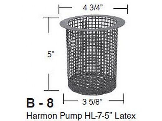 Aladdin Basket for Harmon Pump HL-7-5" Latex | B-8