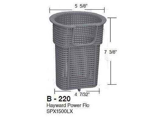 Aladdin Basket for Hayward Power Flo SPX1500LX | B-220