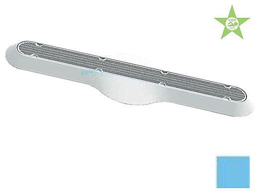 AquaStar 32" Channel Drain Pinhole Anti-Entrapment Suction Outlet Cover and Propeller Sump | Blue | 32PD104