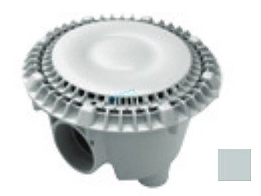 Aquastar 8" Anti-Entrapment Suction Outlet Cover with Vented Riser Ring with Standard Sump Bucket (VGB Series) Light Gray | 8SBWR103