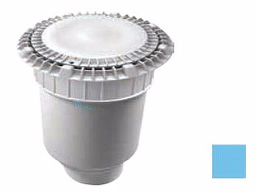 AquaStar 8" Round Low Profile Suction Outlet Cover with Double Deep Sump Bucket with 4" Socket | Blue | LP8AVWR104D