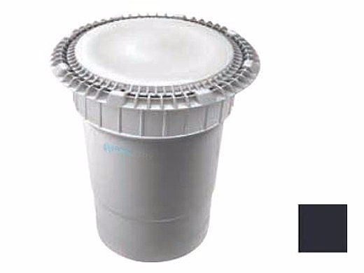 AquaStar 8" Round Low Profile Suction Outlet Cover with Double Deep Sump Bucket with 6" Socket | Black | LP8AVWR102F