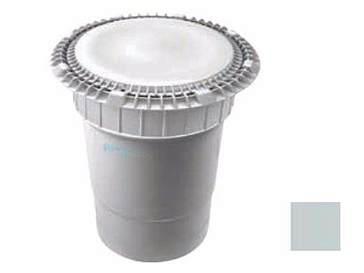 AquaStar 8" Round Low Profile Suction Outlet Cover with Double Deep Sump Bucket with 6" Socket | Light Gray | LP8AVWR103F