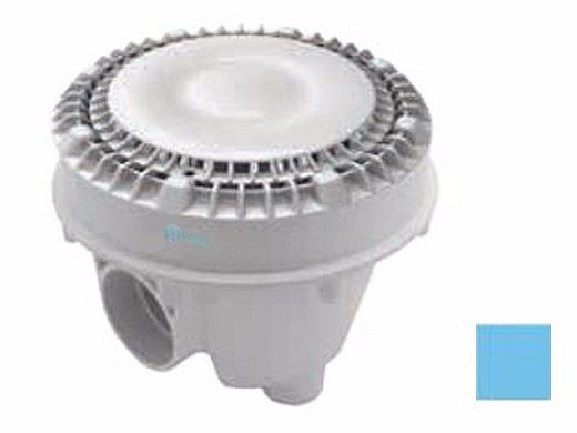 AquaStar 8" Sump Bucket with Adapter Collar and 8" Low Profile Anti-Entrapment Suction Outlet Cover with Riser Ring | Blue | LP8SBACWR104