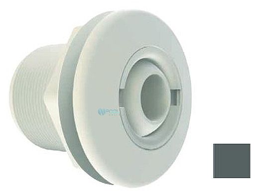 AquaStar Large 2" Return Fitting | with Gasket Nut and Eyeball Nut | for Fiberglass or Steel | Dark Gray | 1020F105