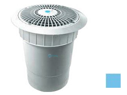 AquaStar 8'' Star Anti-Entrapment Cover, Solid Riser Ring and Double/Deep Frame with 6'' Socket Sump Bucket (VGB Series) | Blue | A8R104F