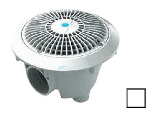 AquaStar 8'' Star Anti-Entrapment Cover, Solid Riser Ring and Standard Sump (VGB Series) | White | A8RSB101