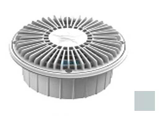 AquaStar 8" Round For U Wade Suction Outlet Cover with Deep Mud Frame | Sump for Optional Secondary Drain (VGB Series) Light Gray | 8FUW103A