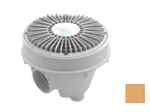 AquaStar 8" Round For U Wade Anti-entrapment Suction Outlet Cover with Standard Sump Bucket with Adjustable Collar (VGB Series) Tan | 8FUWSBAC108