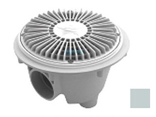 AquaStar 8" Round For U Wade Anti-entrapment Suction Outlet Cover with Standard Sump Bucket for Vinyl/Fiberglass (VGB Series) Light Gray | 8FUWSBV103