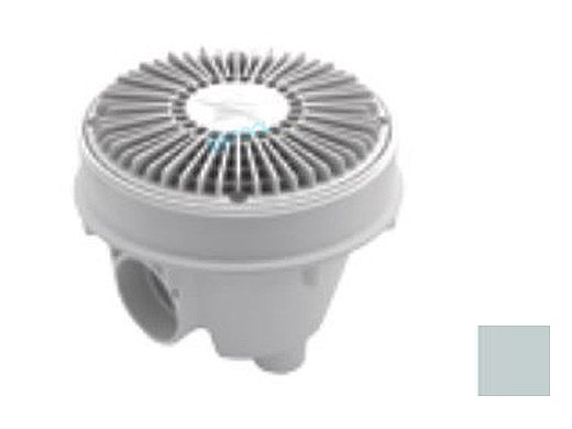 AquaStar 8" Round Hockey Puck Suction Outlet with Sump Bucket with Adjustable Collar (VGB Series) Light Gray | 8HPSBAC103