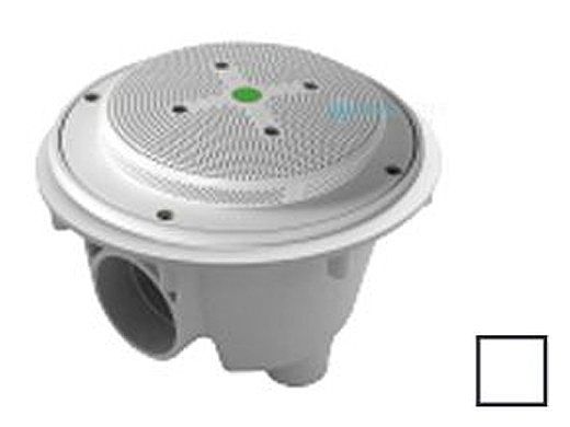 AquaStar 8" Round Hockey Puck Suction Outlet with Sump Bucket (VGB Series) White | 8HPSB101
