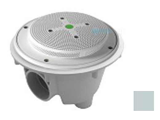 AquaStar 8" Round Hockey Puck Suction Outlet with Sump Bucket (VGB Series) Light Gray | 8HPSB103